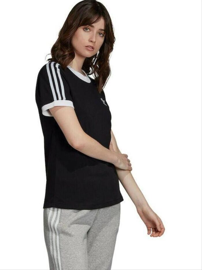 Adidas-3-Stripes-athlitiko-gynaikeio-T-shirt-mayro-ED7482
